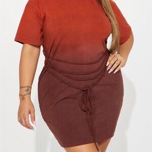 Rust Tshirt Dress